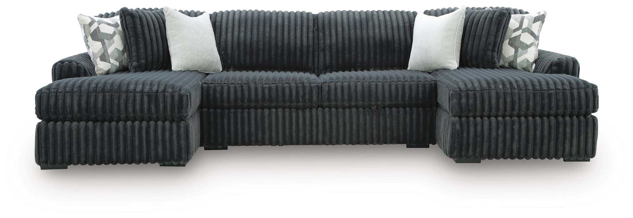 Midnight-Madness Sectional with Chaise - Valley Furniture (Rohnert Park, CA)