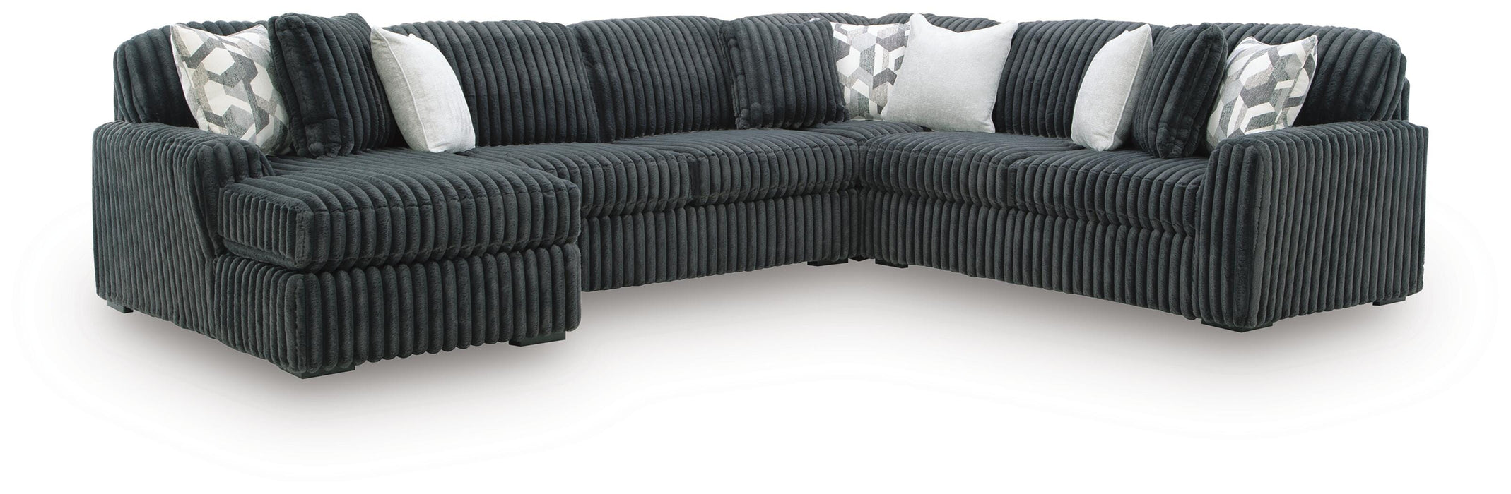 Midnight-Madness Sectional with Chaise - Valley Furniture (Rohnert Park, CA)