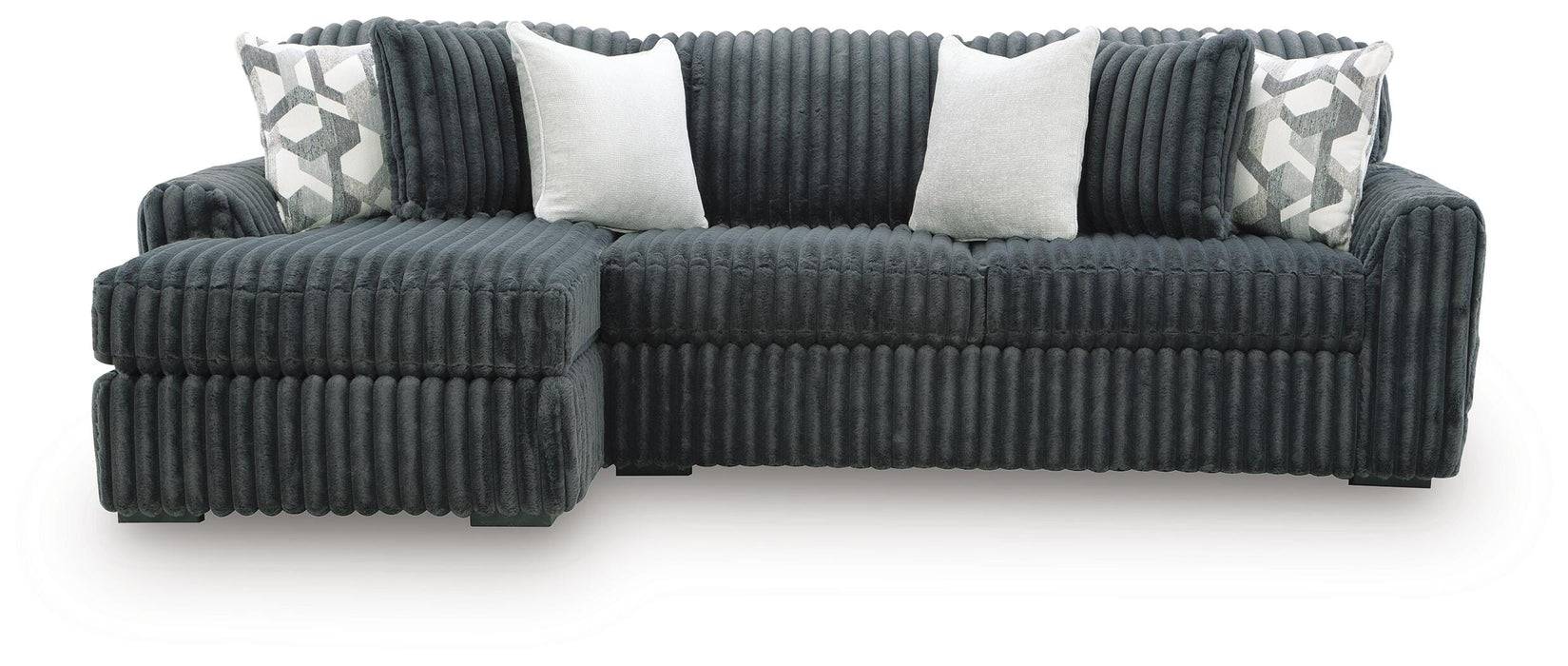 Midnight-Madness Sectional Sofa with Chaise - Valley Furniture (Rohnert Park, CA)