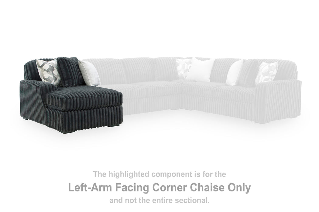 Midnight-Madness Sectional with Chaise - Valley Furniture (Rohnert Park, CA)