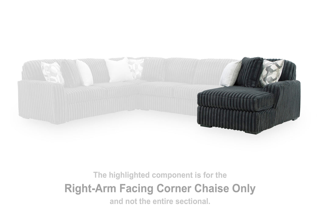 Midnight-Madness Sectional with Chaise - Valley Furniture (Rohnert Park, CA)