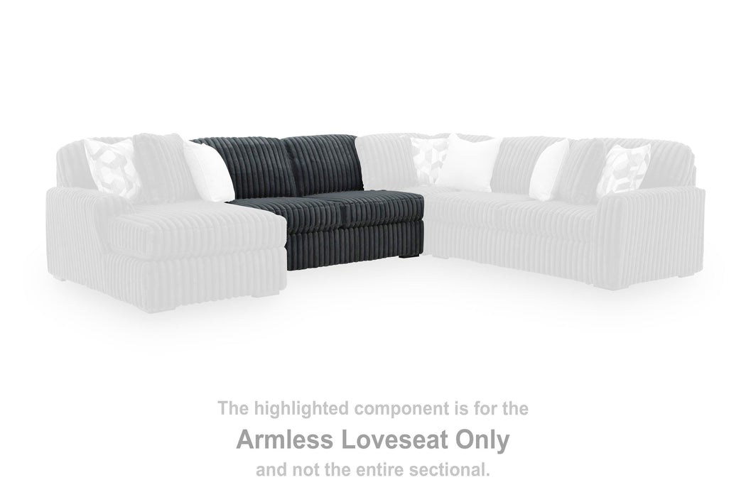 Midnight-Madness Sectional with Chaise - Valley Furniture (Rohnert Park, CA)