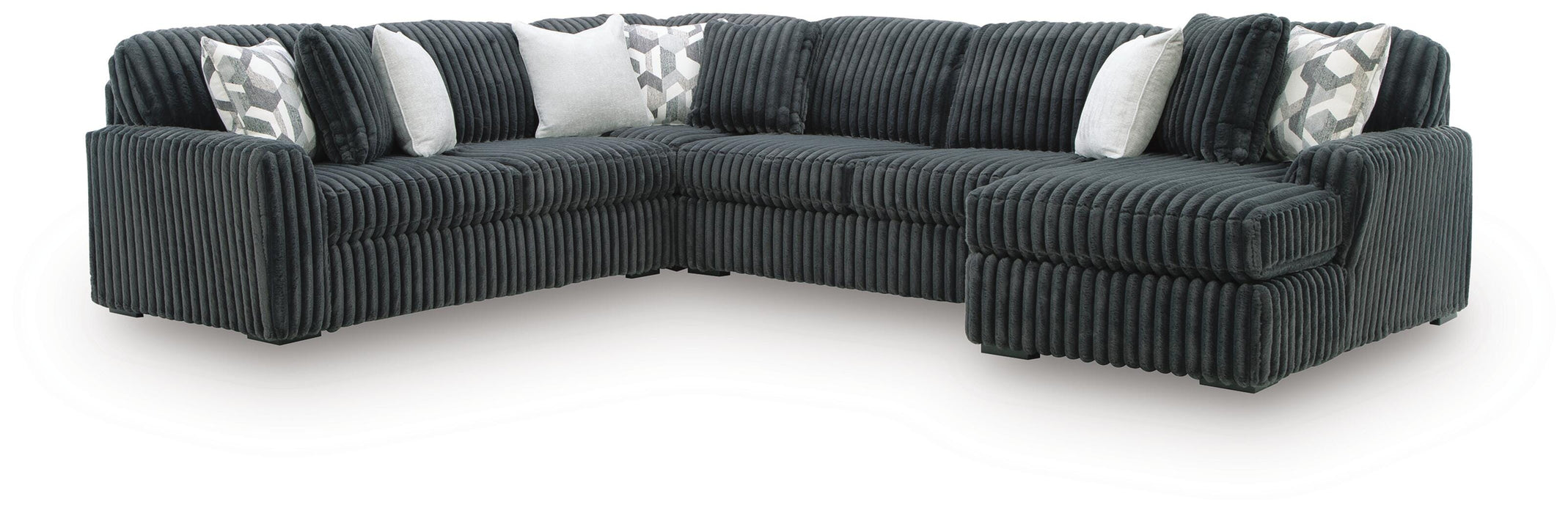 Midnight-Madness Sectional with Chaise - Valley Furniture (Rohnert Park, CA)