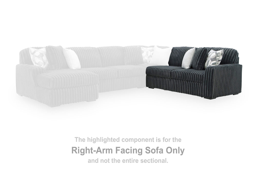 Midnight-Madness Sectional Sofa with Chaise - Valley Furniture (Rohnert Park, CA)
