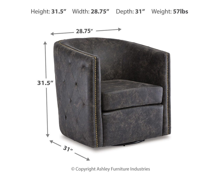 Brentlow Swivel Accent Chair - Valley Furniture (Rohnert Park, CA)