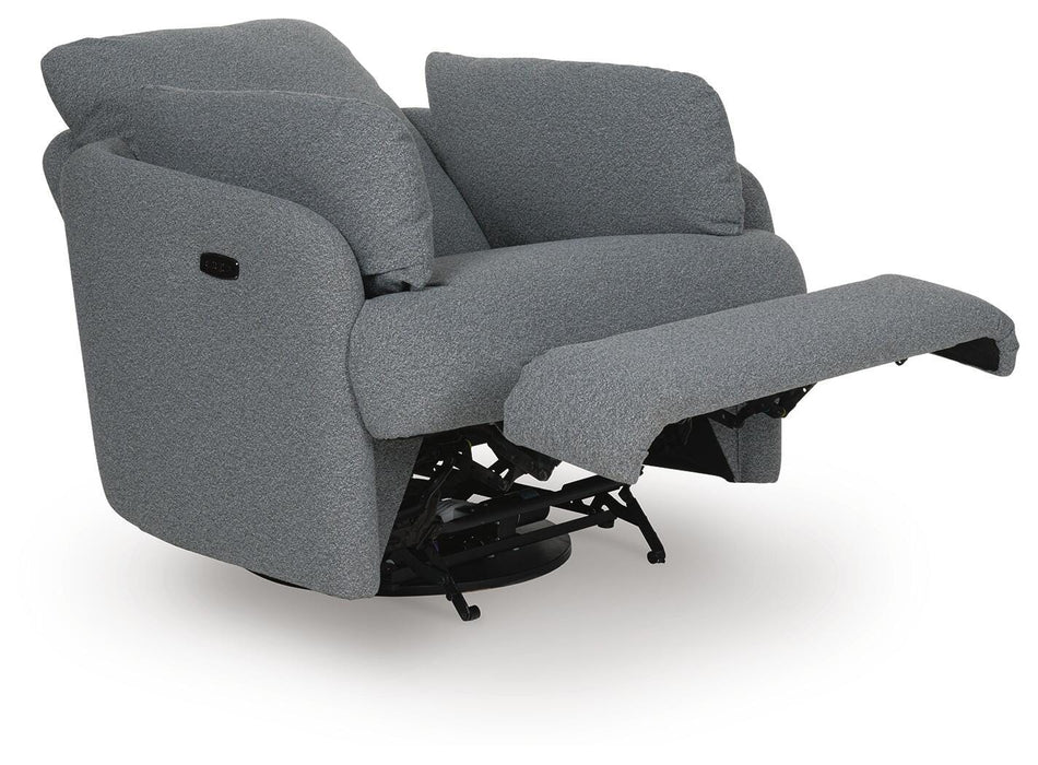 Alainmont Next-Gen Nuvella Swivel Power Recliner - Valley Furniture (Rohnert Park, CA)