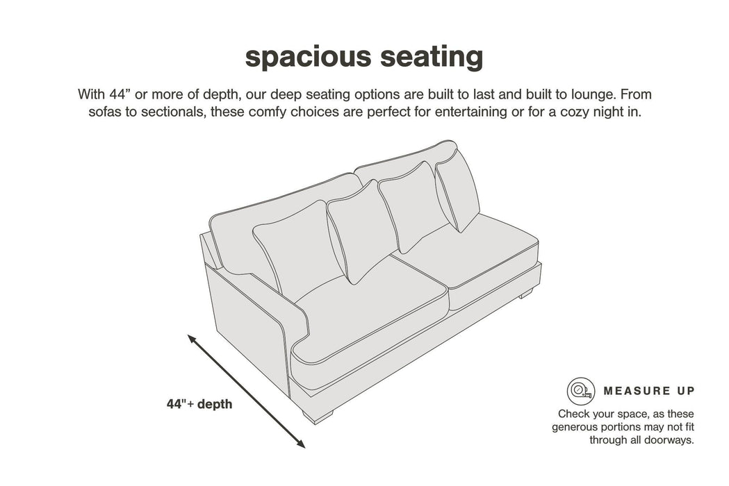 Lindyn Sectional with Chaise - Valley Furniture (Rohnert Park, CA)