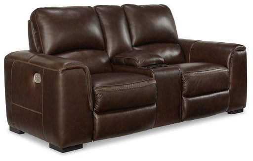 Alessandro Power Reclining Loveseat with Console - Valley Furniture (Rohnert Park, CA)