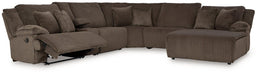 Top Tier Reclining Sectional with Chaise - Valley Furniture (Rohnert Park, CA)