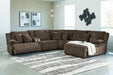 Top Tier Reclining Sectional with Chaise - Valley Furniture (Rohnert Park, CA)
