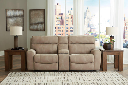 Next-Gen DuraPella Power Reclining Sectional Loveseat with Console - Valley Furniture (Rohnert Park, CA)