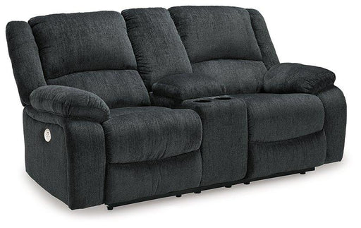 Draycoll Power Reclining Loveseat with Console - Valley Furniture (Rohnert Park, CA)