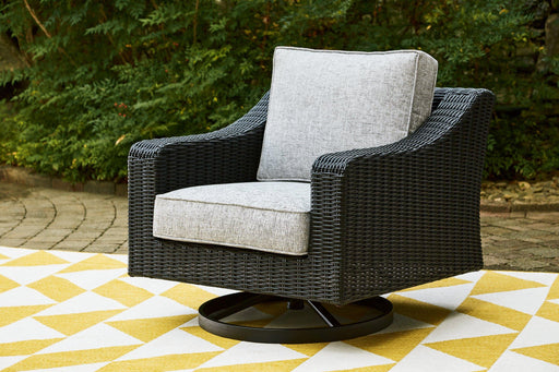 Beachcroft Outdoor Swivel Lounge with Cushion - Valley Furniture (Rohnert Park, CA)