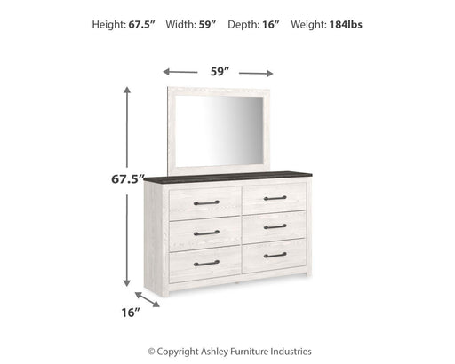 Gerridan Dresser and Mirror - Valley Furniture (Rohnert Park, CA)