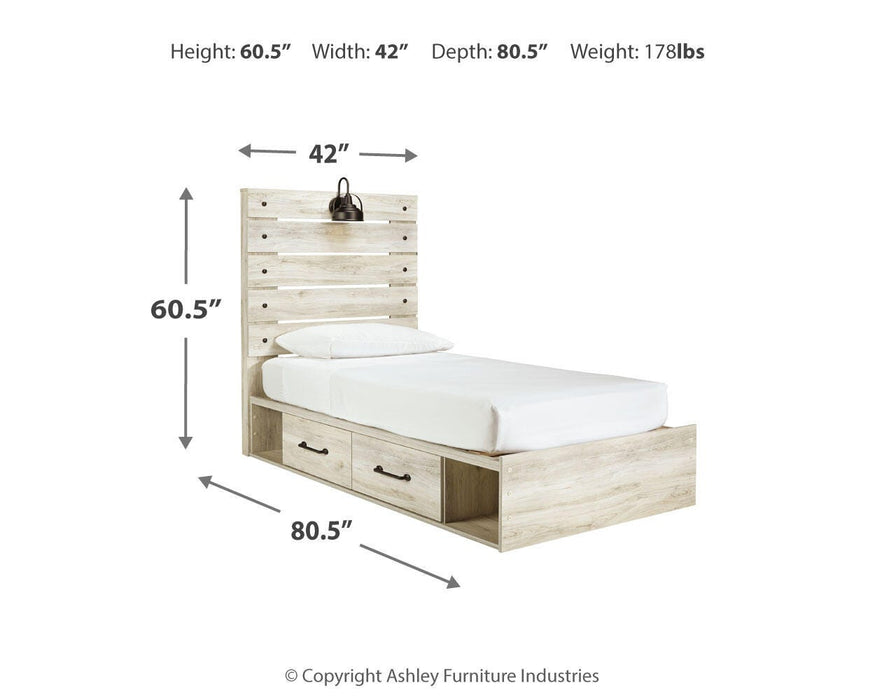 Cambeck Bed with 2 Storage Drawers - Valley Furniture (Rohnert Park, CA)