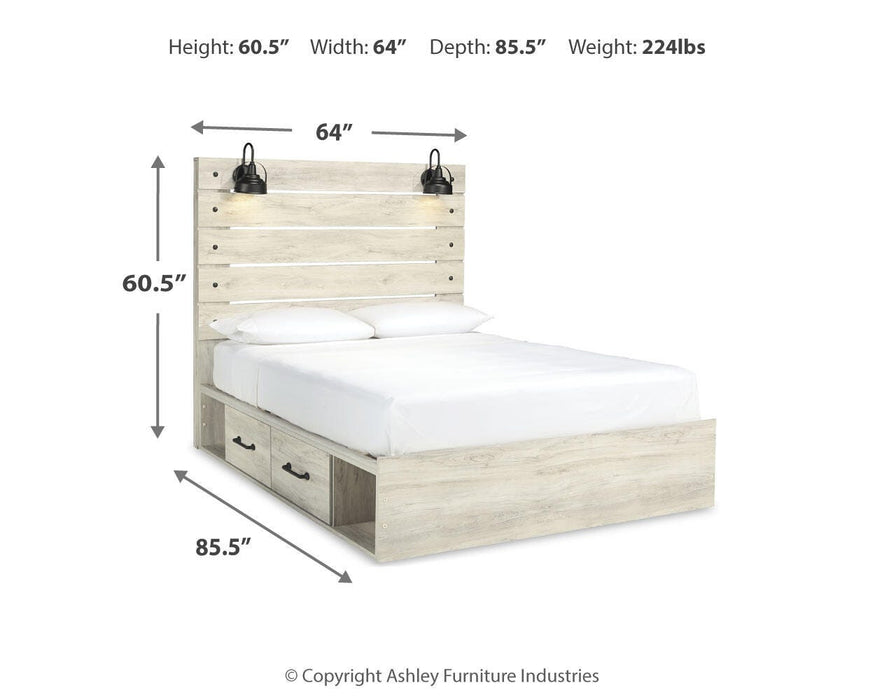 Cambeck Bed with 2 Storage Drawers - Valley Furniture (Rohnert Park, CA)