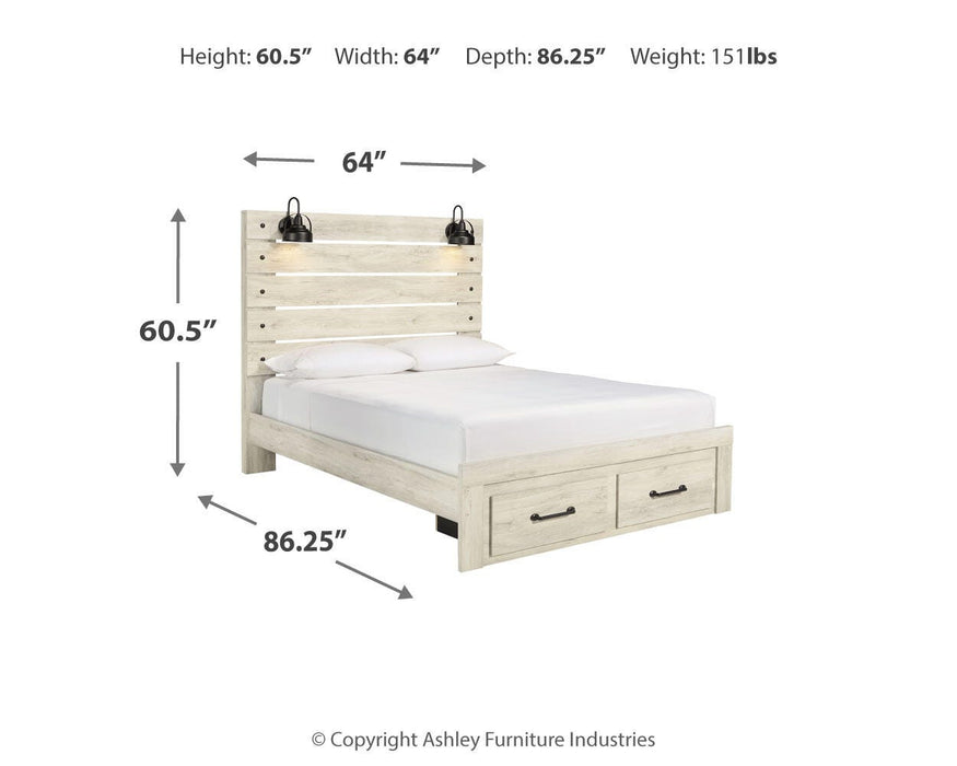 Cambeck Bed with 2 Storage Drawers - Valley Furniture (Rohnert Park, CA)