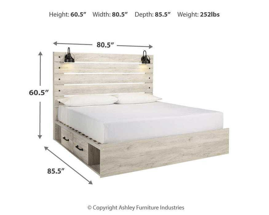Cambeck Bed with 2 Storage Drawers - Valley Furniture (Rohnert Park, CA)