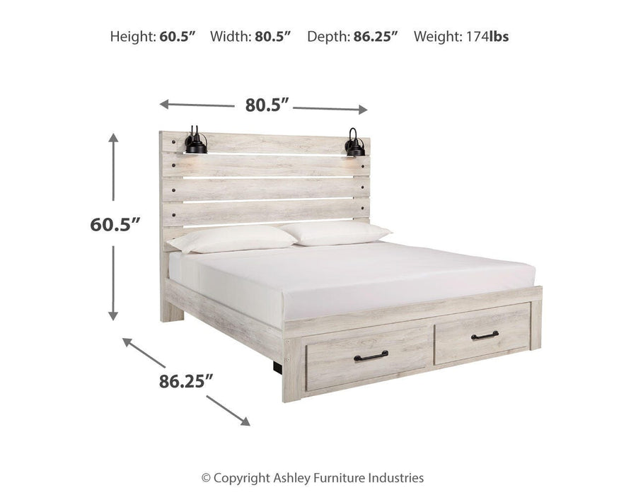 Cambeck Bed with 2 Storage Drawers - Valley Furniture (Rohnert Park, CA)