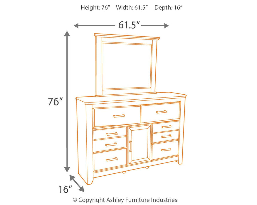 Juararo Dresser and Mirror - Valley Furniture (Rohnert Park, CA)