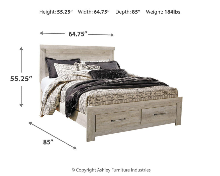Bellaby Bed with 2 Storage Drawers - Valley Furniture (Rohnert Park, CA)