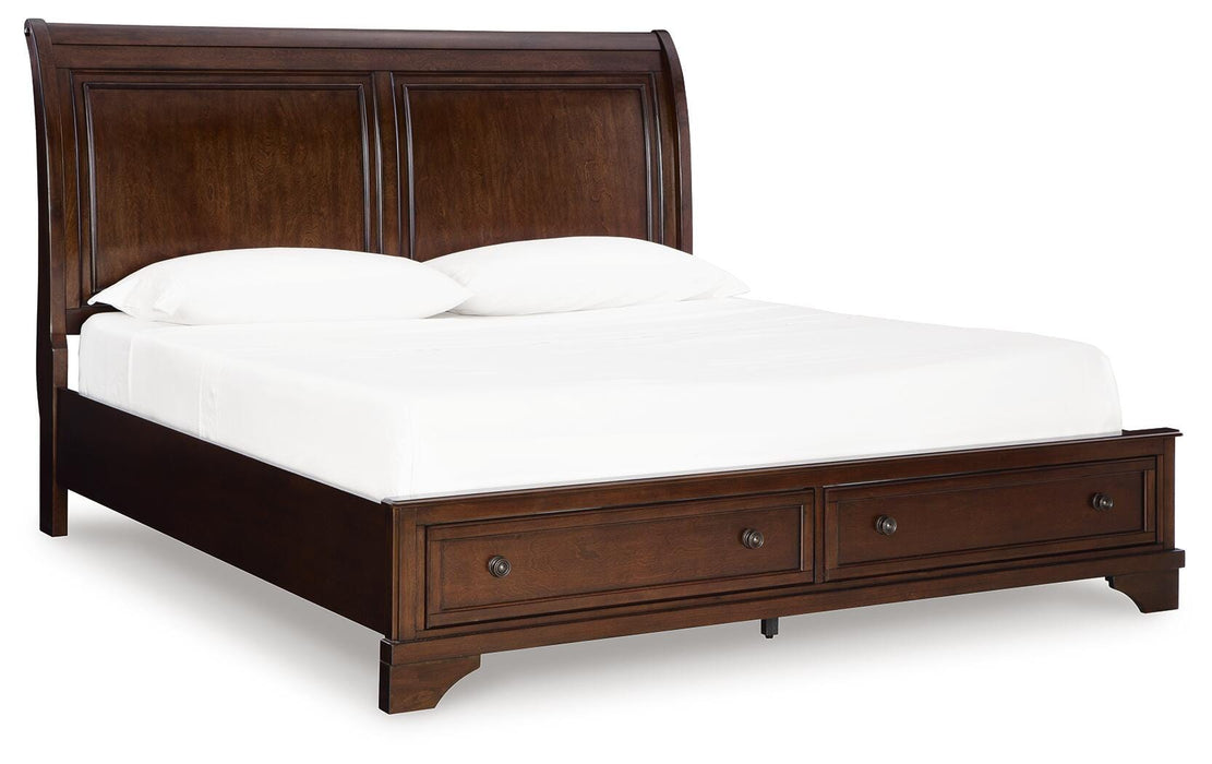 Trellington Sleigh Storage Bed - Valley Furniture (Rohnert Park, CA)