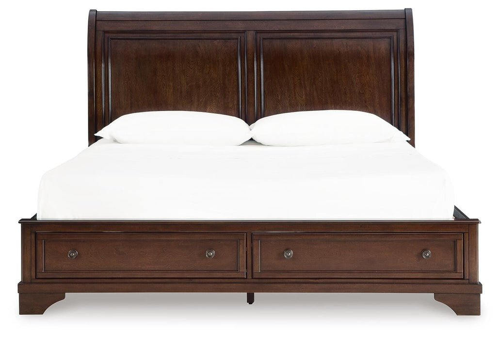 Trellington Sleigh Storage Bed - Valley Furniture (Rohnert Park, CA)