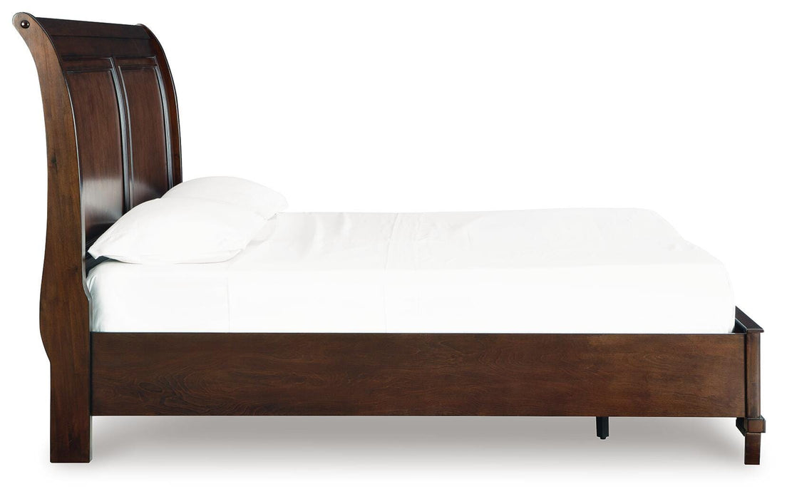 Trellington Sleigh Storage Bed - Valley Furniture (Rohnert Park, CA)