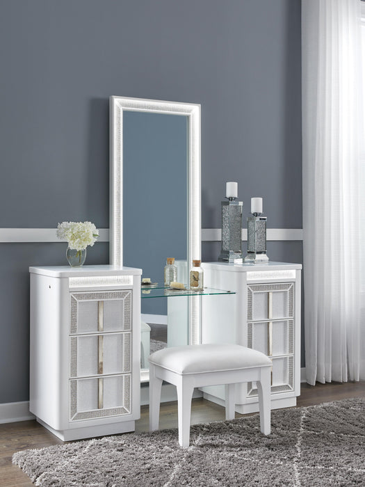 Chalanna Vanity with Mirror - Valley Furniture (Rohnert Park, CA)