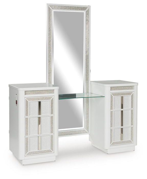 Chalanna Vanity with Mirror - Valley Furniture (Rohnert Park, CA)