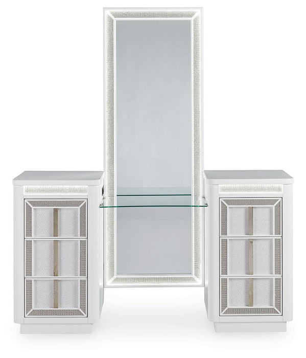 Chalanna Vanity with Mirror - Valley Furniture (Rohnert Park, CA)