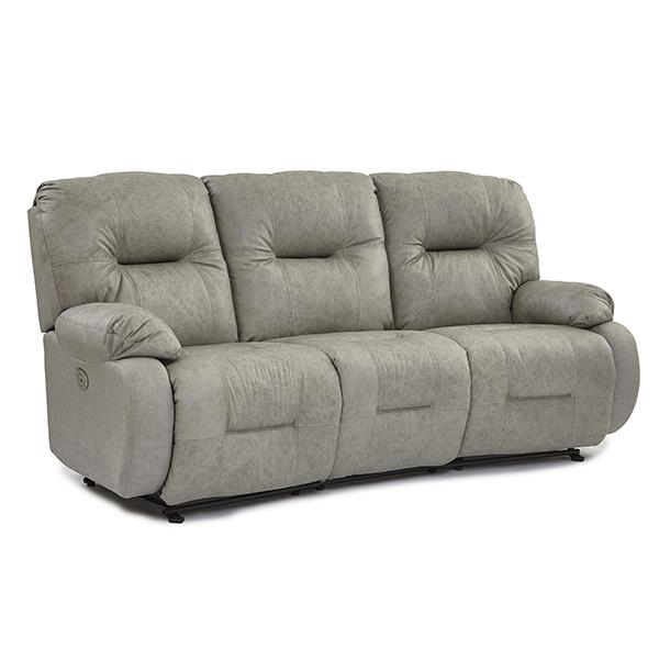 BRINLEY COLLECTION LEATHER SPACE SAVER CONVERSATION SOFA- U700CA4