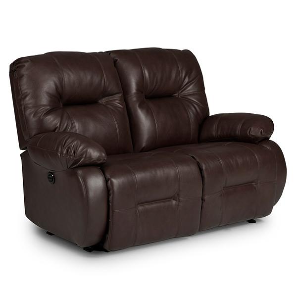 BRINLEY LOVESEAT LEATHER POWER HEAD TILT SPACE SAVER LOVESEAT - L700CZ4