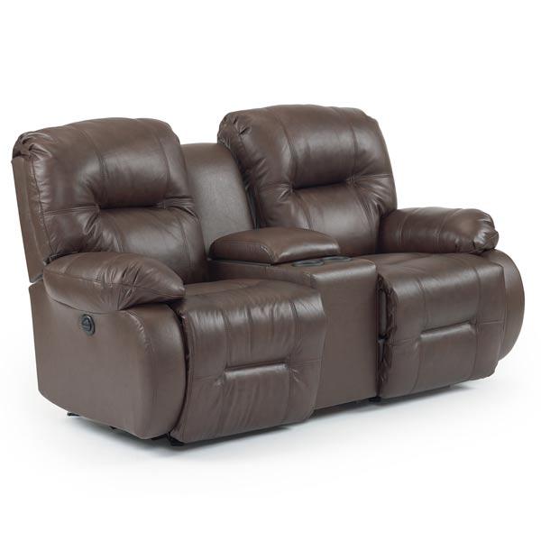 BRINLEY LOVESEAT LEATHER POWER SPACE SAVER LOVESEAT- L700CP4