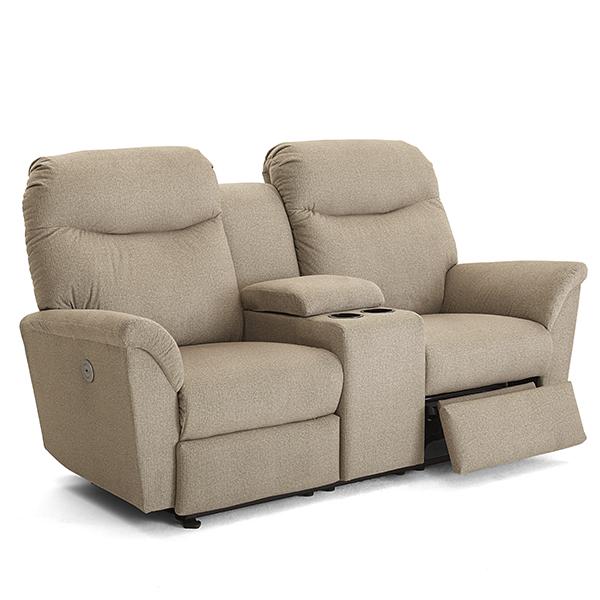 CAITLIN LOVESEAT LEATHER SPACE SAVER LOVESEAT- L420CA4