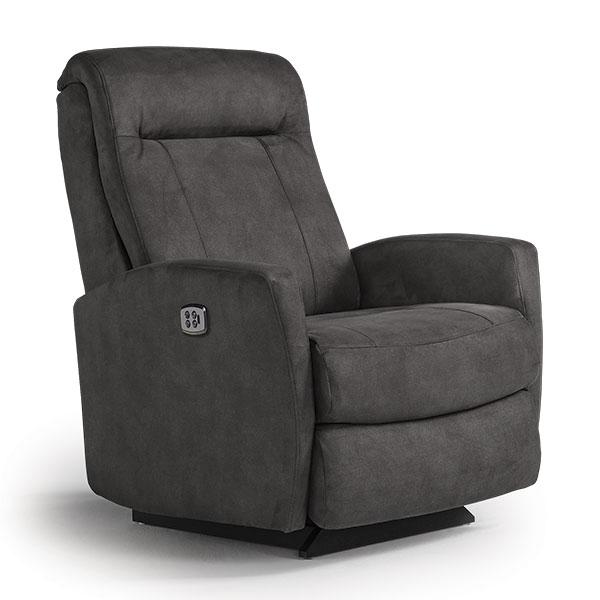 COSTILLA LEATHER POWER HEAD TILT SWIVEL GLIDER RECLINER- 2AZ35LV