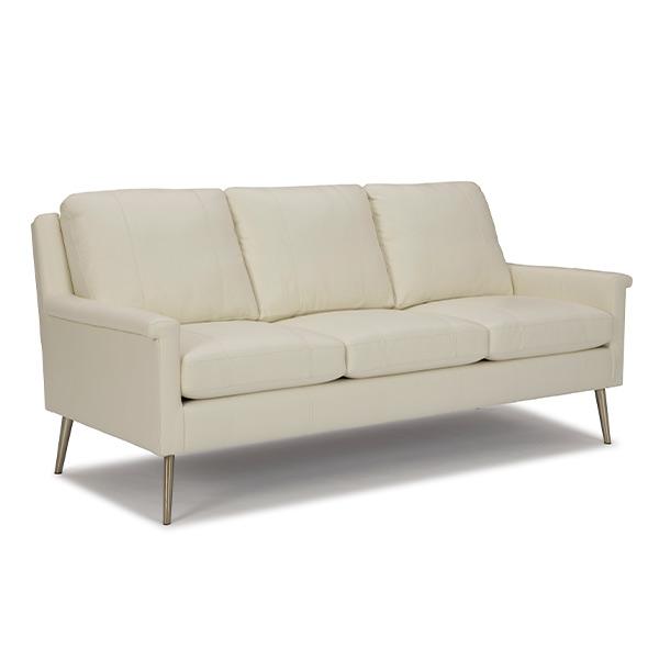 DACEY COLLECTION LEATHER STATIONARY SOFA- S11BGLU