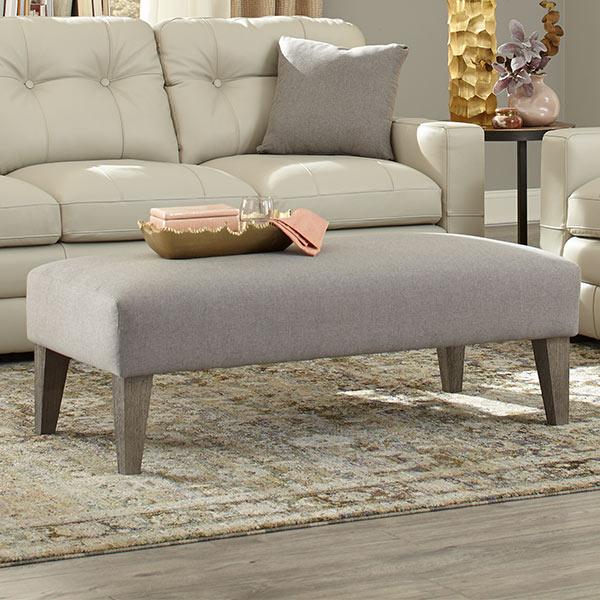 LINETTE BENCH OTTOMAN W/2 PILLOWS- 9950DW2P