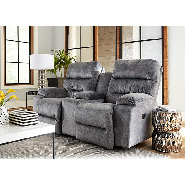 RYSON LOVESEAT POWER HEAD TILT SPACE SAVER CONSOLE LOVESEAT - L850RY4