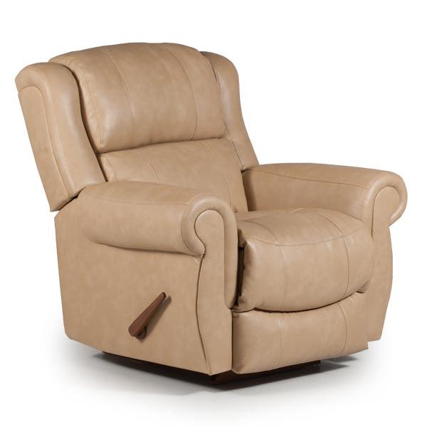 TERRILL LEATHER POWER SWIVEL GLIDER RECLINER- 8NP75LU