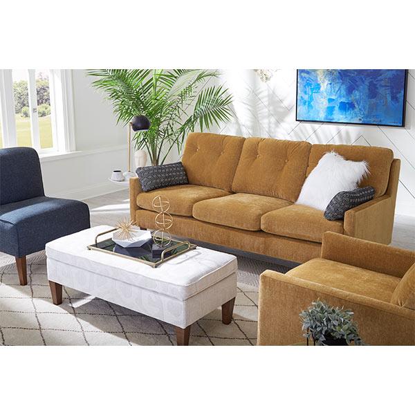 TREVIN COLLECTION STATIONARY SOFA W/2 PILLOWS- S38R