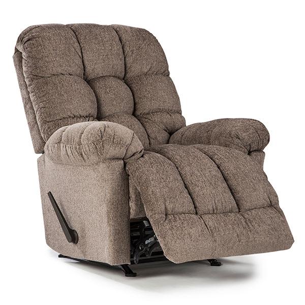 BROSMER SWIVEL GLIDER RECLINER W/ HEAT MASSAGE- 9MWH85