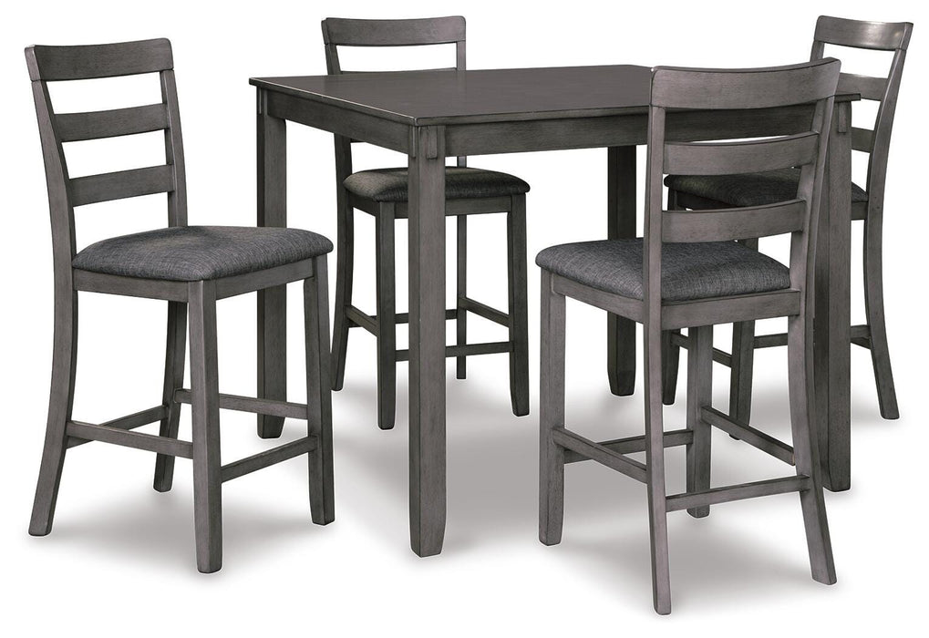Bridson Counter Height Dining Table and Bar Stools (Set of 5) - Valley Furniture (Rohnert Park, CA)