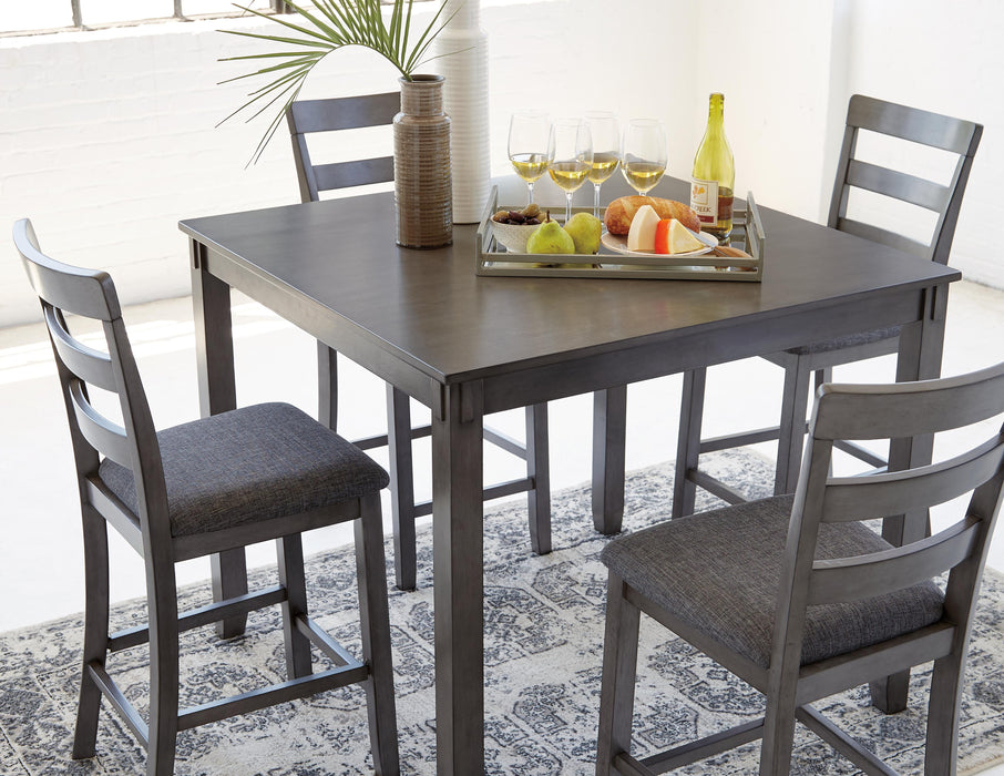 Bridson Counter Height Dining Table and Bar Stools (Set of 5) - Valley Furniture (Rohnert Park, CA)