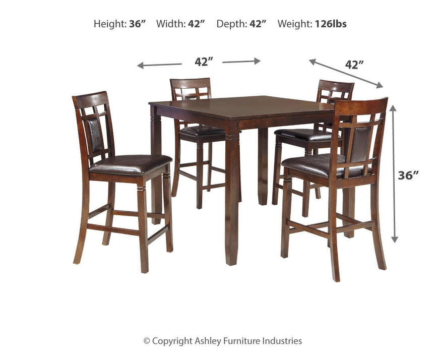 Bennox Counter Height Dining Table and Bar Stools (Set of 5) - Valley Furniture (Rohnert Park, CA)