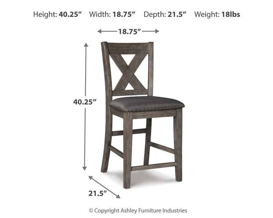 Caitbrook Counter Height Upholstered Bar Stool - Valley Furniture (Rohnert Park, CA)