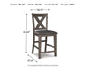 Caitbrook Counter Height Upholstered Bar Stool - Valley Furniture (Rohnert Park, CA)