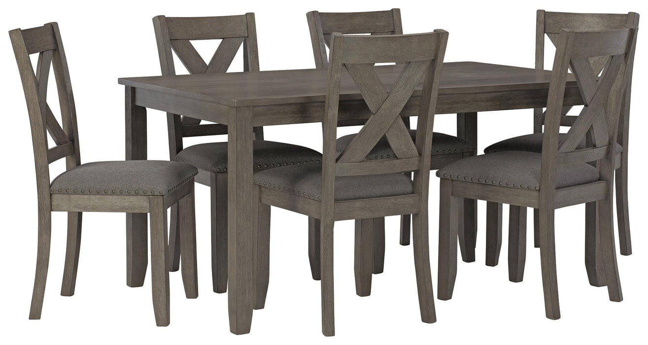 Caitbrook Dining Table and Chairs (Set of 7) - Valley Furniture (Rohnert Park, CA)