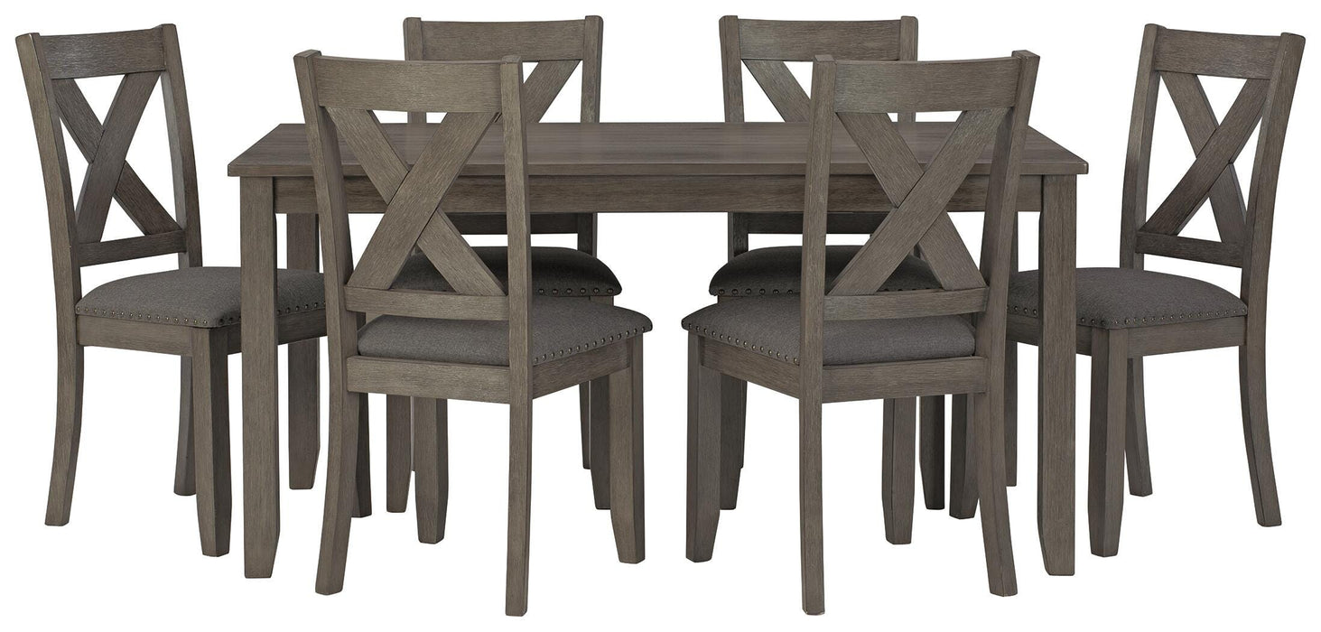 Caitbrook Dining Table and Chairs (Set of 7) - Valley Furniture (Rohnert Park, CA)