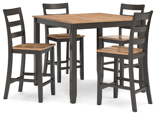 Gesthaven Counter Height Dining Table and 4 Barstools (Set of 5) - Valley Furniture (Rohnert Park, CA)